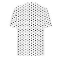 thumbnail image 6 of LADIGASU Women's Printed Fake Two Piece Short Sleeve Round-Neck Blouses Top, 6 of 6