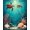 Teal Aqua Beige, Pattern 18, variant on ODIKA 8'x10' Washable Area Rug Non-Slip Chair-Friendly Mat Sea Turtle Ocean Underwater Tropical Coral Reef Animal Scene for Dining Room, Large Office, Lounge