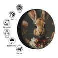 thumbnail image 4 of Naloa Palatial Style Flower Rabbit PVC Leather Spare Tire Wheel Cover for Car Truck SUV Camper Trailer Universal Fit many size17 inch, 4 of 6