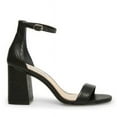 thumbnail image 2 of Steve Madden Gracelynn Black Snake Open Toe Ankle Strap Block Heeled Sandals (Black Snake, 7.5), 2 of 2