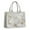 White Marble Gold, variant on Large Capacity Tote Bag,Blue Marble Gold Wave Pattern Handbag Fashion Luxury Tote Bag,15.7"x13"x 5.1" Inches,Laptop Compatible