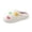 01#Yellow, variant on Cute Colorful Heart Fuzzy House Slippers for Women Winter Warm Plush Open Back Slippers Thick Sole Non Slip Indoor Bedroom Shoes