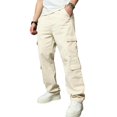 thumbnail image 6 of Reppunk Men Cargo Jeans Streetwear Stylish Multi pocket High Quality Male Loose Casual Straight Denim Pants, 6 of 9