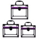 thumbnail image 5 of Set de 3 Organizadores Transparentes de Acrílico para Cosméticos SHANY, 5 of 9
