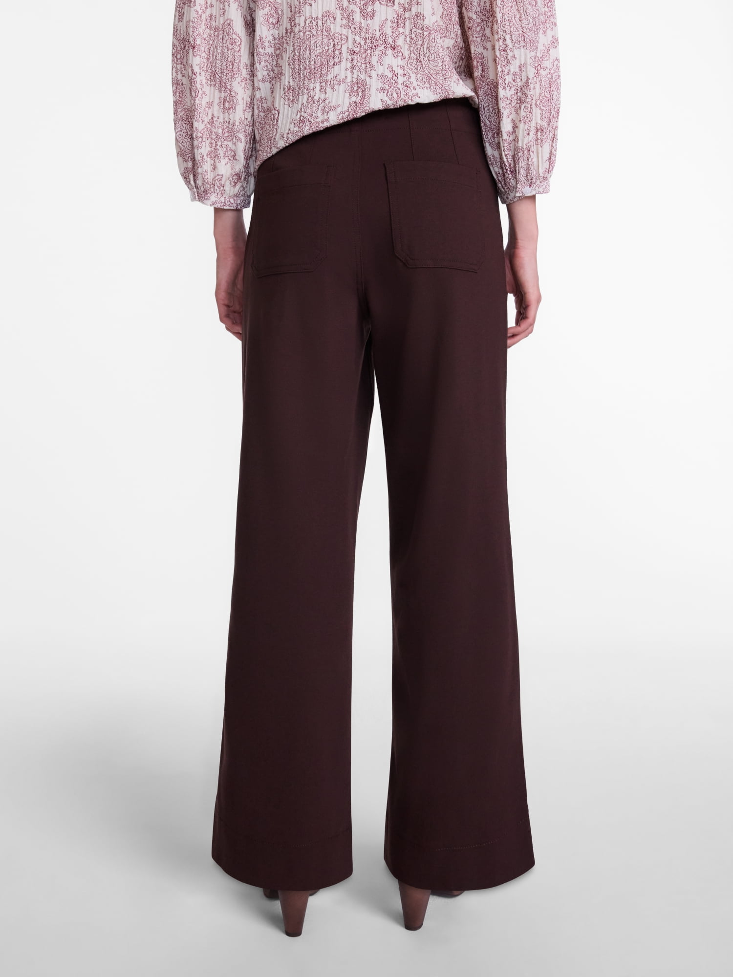 Scenario Women's Patch Pocket Ponte Pants, 28" Inseam, Sizes 0-20