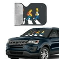 thumbnail image 4 of Simpsons Car Windshield Sun Shade Auto Front Window Sunshade Cover Car Visor For Car Truck Suv Small, 4 of 9