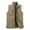 Khaki, variant on Aqestyerly Men's Outdoor Vest Multi Pocket Zipper Leisure Fishing Hiking Sleeveless Jacket Utility Vest HWRETIE