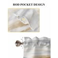 thumbnail image 7 of Brown Grey Ombre Kitchen Curtains 45 Inches length, Abstract Art Oil Painting Modern Window Treatment Curtain Drapes, Lightweight Window Panels for Living Room Bedroom, 52"x45", 2 Panels, 7 of 7