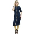 thumbnail image 3 of Atasi Women's Blue Gota Patti Work Salwar Kameez Suit Dress With Dupatta - 18, 3 of 9