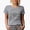 Heather Grey, variant on In a Field of Roses, She Is a Wildflower Quote with a Flower Wreath Art Merch Gift, White T-Shirt, Small