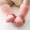 thumbnail image 4 of Otqutp Toddler Sneaker Boys Girls Baby Warm Socks Shoes Toddler Shoes Floor Socks Shoes Outwear Solid Colours for Autumn Winter 0-18 Months, 4 of 4
