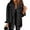 Black, variant on Womens Boyfriend Washed Crop Denim Jean Jacket Coat 03-Brown M