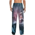thumbnail image 3 of Balery Men'S Boat Lighthouse Storm Waves Pants,Sleepwear Pants,Pajama Pants,Pj Bottoms Drawstring And Pockets-Xx-Large, 3 of 9