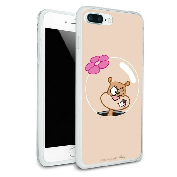 SpongeBob Sandy Wink Face Protective Slim Fit Hybrid Rubber Bumper Case for Apple iPhone 7 and 7 Plus