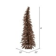 thumbnail image 3 of Vickerman B142941LED Mocha Sapin de Noël LED Illuminé avec des Lumières Blanches Chaudes - 4 Pi x 22 Po., 3 of 3