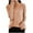 Brown 1, variant on biudgviw 3/4 Sleeve Sweater for Women Mock Neck Casual Pullover Tops Loose Fit Plain Lightweight Fall Sweater