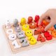 thumbnail image 2 of Ounissouiy Tablero a juego de juguetes de madera artesanal exquisito para niños, tablero de números de fácil agarre con ingredientes seguros Juguetes, 2 of 6