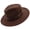 Brown, variant on Vintage Traditional Wool Felt Casual Fedora Hat, Brown, 7 3/8