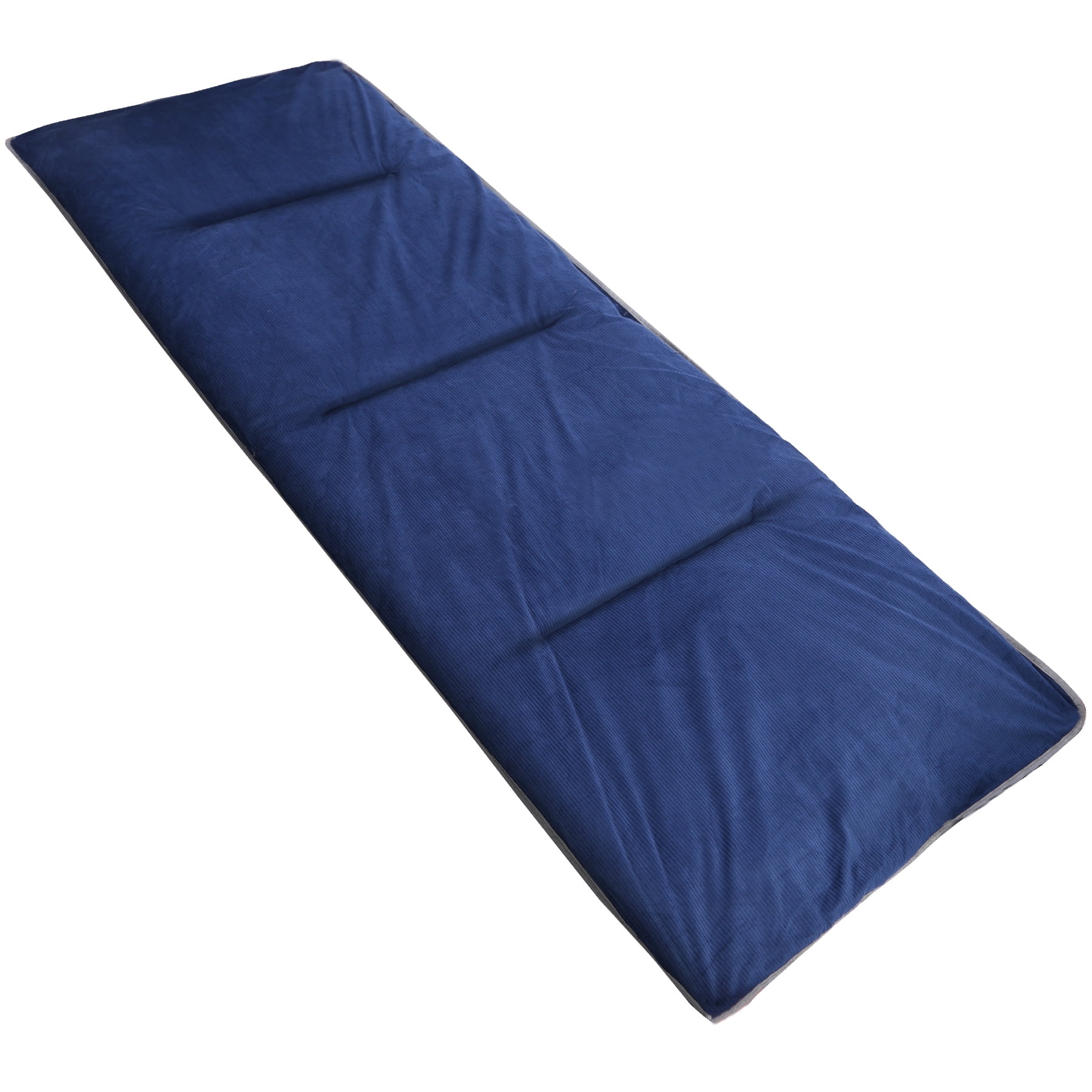 Brown Grey and Navy Blue REDCAMP XL Cot Pads for Camping Soft Comfortable Cotton Thin Sleeping Cot Mattress Pad 75x28 