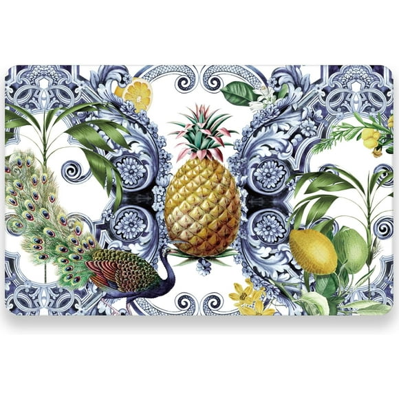 shiyou-50 Pack Paper Place Mats, Pineapple Design Disposable Paper Placemat for Kitchen, Dining, Spring DecorationParty - 11 x 17 Inches