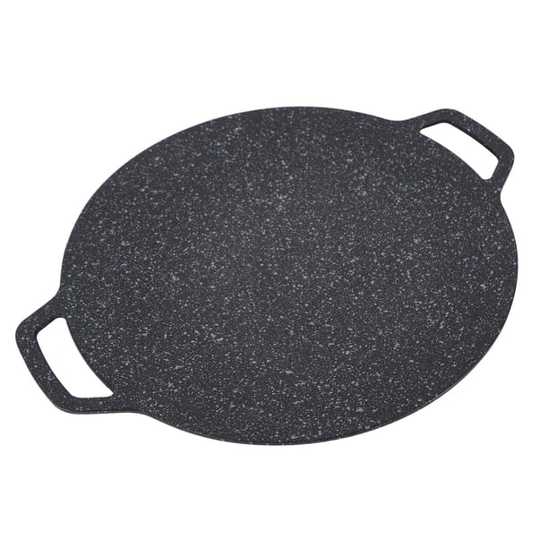 Placa Antiadherente Para Parrilla De Barbacoa Coreana, Plancha Redonda De Aluminio Para Huevos Cocidos, Filetes De Pollo Con Aislamiento Térmico, Revestimiento De Piedra Maifan