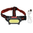 thumbnail image 2 of Headlamp, Adjustable Lighting Angle Adjustable Headband Hardhat Headlamp ABS Humanized Design  For Hunting For Outdoor Camping, 2 of 8