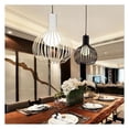 thumbnail image 5 of Lámpara colgante ajustable con jaula de metal elegante, luces de techo colgantes doradas con altura ajustable para isla de cocina, 5 of 5