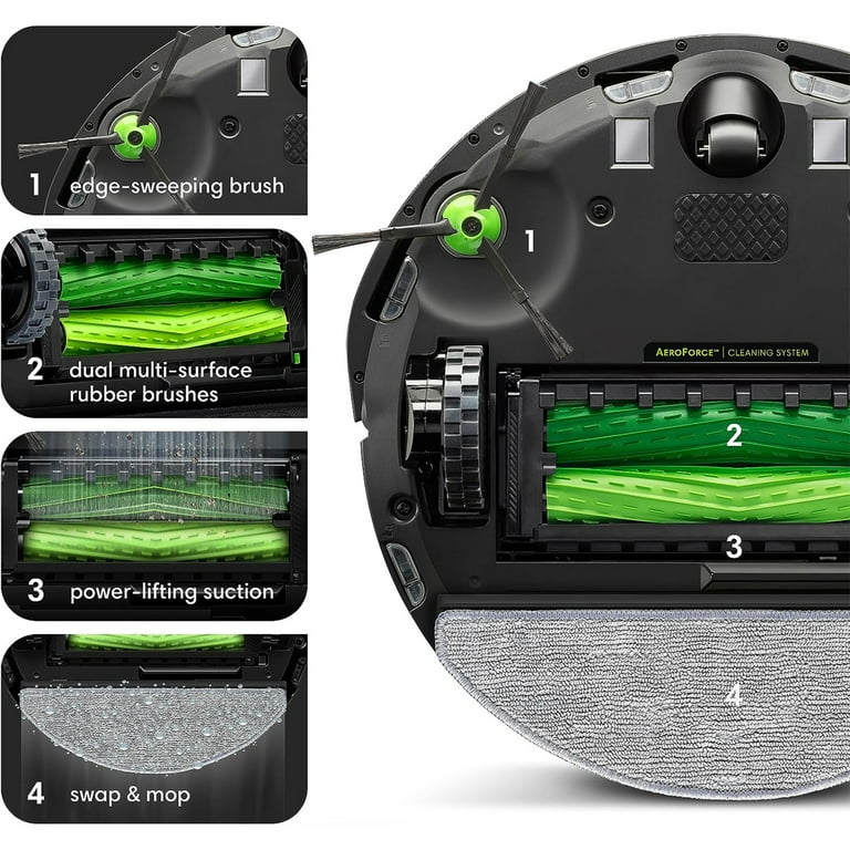 iRobot Roomba i5+ Combo Vacuum and Mop, Smart Mapping, 2 YR iRobot Roomba i5+ Combo Vacuum and Mop, Smart Mapping, 2 YR