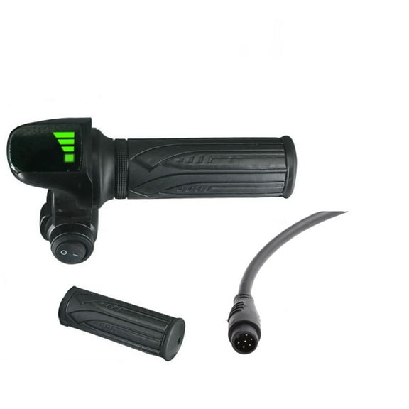 CENL Electric Bike Scooter Throttle Grip Press Buttom Start 48V 6pin Handlebar With Display For Motorcycle Scooter Ebike Accessories