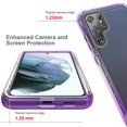 thumbnail image 3 of Dteck Case For Samsung Galaxy S22 Ultra,Shocklproof Rubber Hybrid PC Back Lightweight Back Case Cover for Galaxy S22 Ultra 5G,Purple, 3 of 6