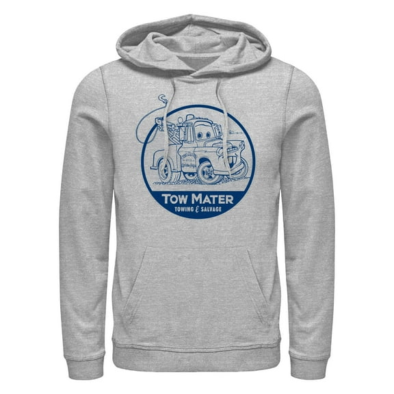 Men's Cars Mater Towing and Salvage  Pull Over Hoodie
