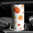 thumbnail image 3 of 20oz Fall Pumpkins and Leaves Pattern Skinny Tumblers Stainless Steel Tumbler with Lid and Straw,Vacuum Insulated Double Wall Travel Tumbler Cups with Cleaning Brush for Coffee,Tea, 3 of 6