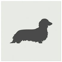 Long Haired Dachshund Dog Solid DIY Cookie Wall Craft Stencil - 11.5 Inch