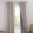 thumbnail image 1 of Cortinas NICETOWN, 100% lino opaco, 230 x 229 cm, con 2 paneles, 1 of 9
