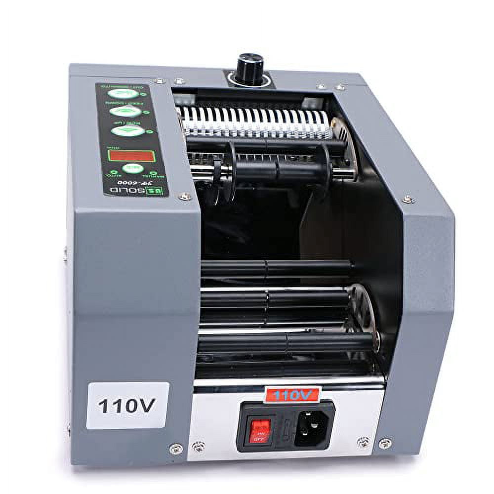 U.S. Solid Automatic Tape Dispenser Dispensing Cutting Machine JF-6000 For Adhesive And Non-adhesive Tapes, 0.32"-3.15" Tape Width, 0.79"-39.33" Tape Length