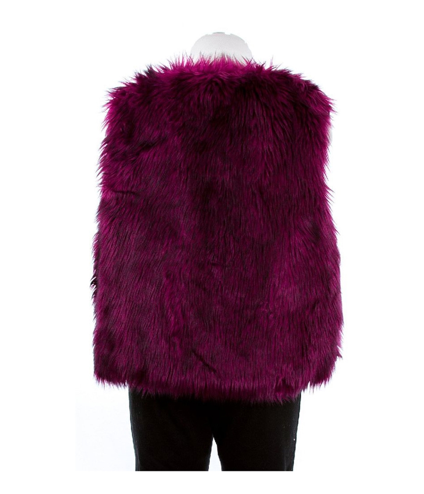 Safari Womens By Imposter Faux Fur Sweater Vest magenta M Juniors Walmart Canada