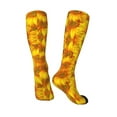 thumbnail image 4 of Fotbe 3D Sunflowers print Women's Men's Novelty Crew Socks Cotton Socks Knee High Socks for Walking,Running,Nurses,Pregnancy, 4 of 9