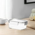 thumbnail image 6 of JeashCHAT Plastic Food Storage Container with Snap Lids, Clear Rectangle Meal Prep Container, Freezer Airtight Leakproof Food Fresh-Keeping Box for Fruits Vegetables Butter Cheese, 6 of 6