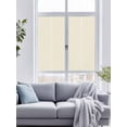 thumbnail image 4 of Reusable Frosted Window Coverings, Cream Window Privacy Film Frosted, Farmhouse Solid Beige Color Modern Art Sun Blocking Windows Stickers for Kitchen Front Door, 23.6 x 59 Inches, 4 of 9