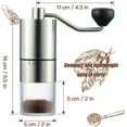 thumbnail image 5 of Portable Manual Coffee Grinder - Conical Burr with 5 Adjustable Settings for Smooth Grinding, Perfect for Espresso Enthusiasts at Home, Office, or Camping, 5 of 6