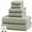 Seafoam Green, variant on Modern Threads Diamond Gate 6-Piece Adult Cotton Bath Towel Set, Taupe