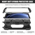 thumbnail image 2 of Case for Samsung Galaxy Tab A9 8.7" 2023 SM-X110 / SM-X115, Kids Friendly Rugged Cover Built-in 360° Rotatable Stand-Hand/Shoulder Strap/Pencil Holder for Samsung Galaxy Tab A9, Black, 2 of 19