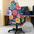 thumbnail image 4 of Xixirimido Gaming Chair Covers Slipcovers, 4-Piece Stretchable Elastic Computer Reclining Gaming Chair Seat Cover with Armrest Covers, Bohemian Mandala Flower, 4 of 8
