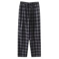 Plaid Mens Soft Cotton Pajama Pants Bottoms Lounge Sleepwear With Pockets