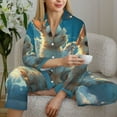 thumbnail image 6 of Sikiie Cute Angel Winged Rabbit Women's Long-Sleeve Shirt and Full-Length Bottom Pajama Set (s-xxl)-Large, 6 of 7