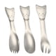 thumbnail image 2 of Kids Spoon 3Pcs Silver Stainless Steel with Kid-Friendly Design for Kids Use, 2 of 5