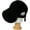 Black, variant on Women's Wide Linen Bucket Hat Velcro Adjustable Brim Travel Beach Sun Hat UV Cap