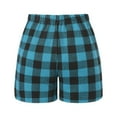 thumbnail image 4 of Hiijoy Big Girls Elastic Waist Plaid Shorts Lightweight Shorts Loungewear, Sizes 11-12Y, 4 of 4