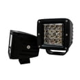 thumbnail image 3 of OZ-USA 3" White Amber LED Pod lights Dual Color Steady Flash Strobe Driving Fog Spot Emergency Light for Off-road Truck SUV ATV Motorcycle Boat Marine Heavy Equipment Vehicle. (1 Pair), 3 of 5