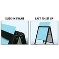 thumbnail image 2 of Large Black Slide In A-Frame Double-Sided Indoor/Outdoor Sidewalk Stand 24"W X 36"H, 2 of 3